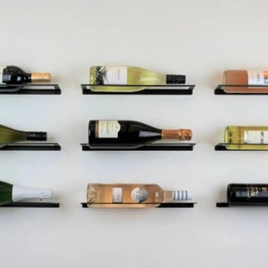 Wine Rack Wall Mounted Wine Bottle Storage Wine Display  Wine Storage Rack  Wine Bottle Holder Wall Mount Wine Rack FREE Shipping  Handmade