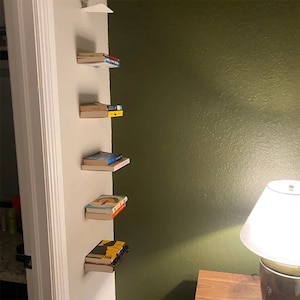 Hidden Floating Bookshelf: Metal Invisible Book Display