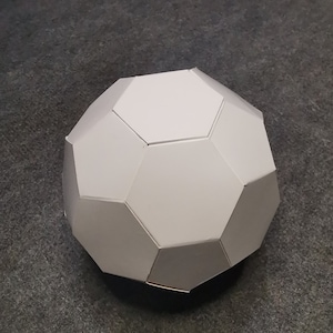 Paper Ball Template SVG - Soccer Ball Paper Toy - Cricut Template for ...