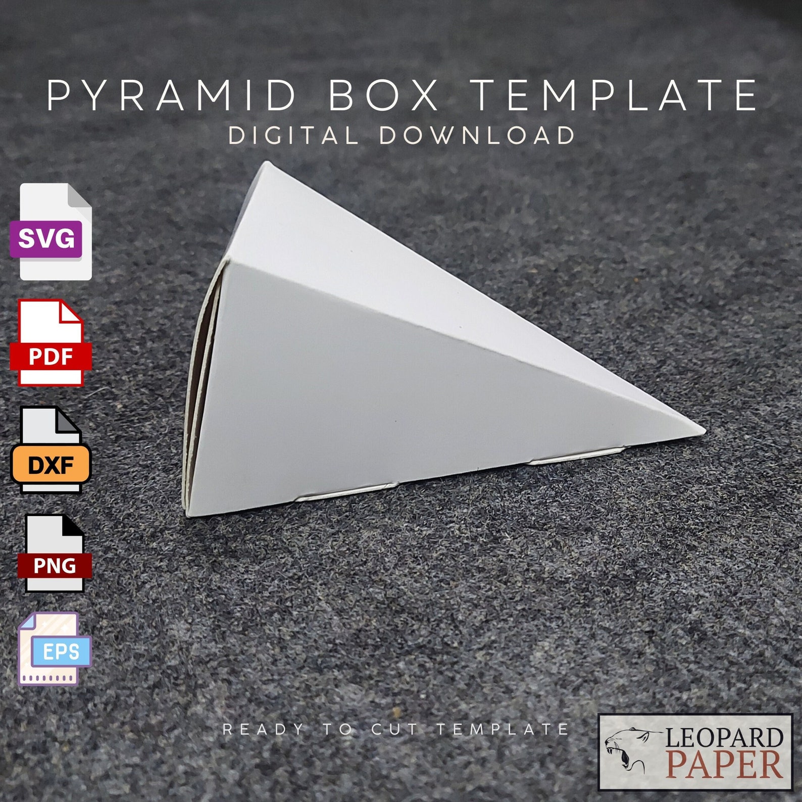 Pyramid Box SVG - Triangle Gift Box SVG- Wedding Favor Box SVG - Party ...