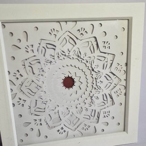 Mandala Lightbox, Shadow box, SVG, Cricut. Paper Art, Wall Decor.
