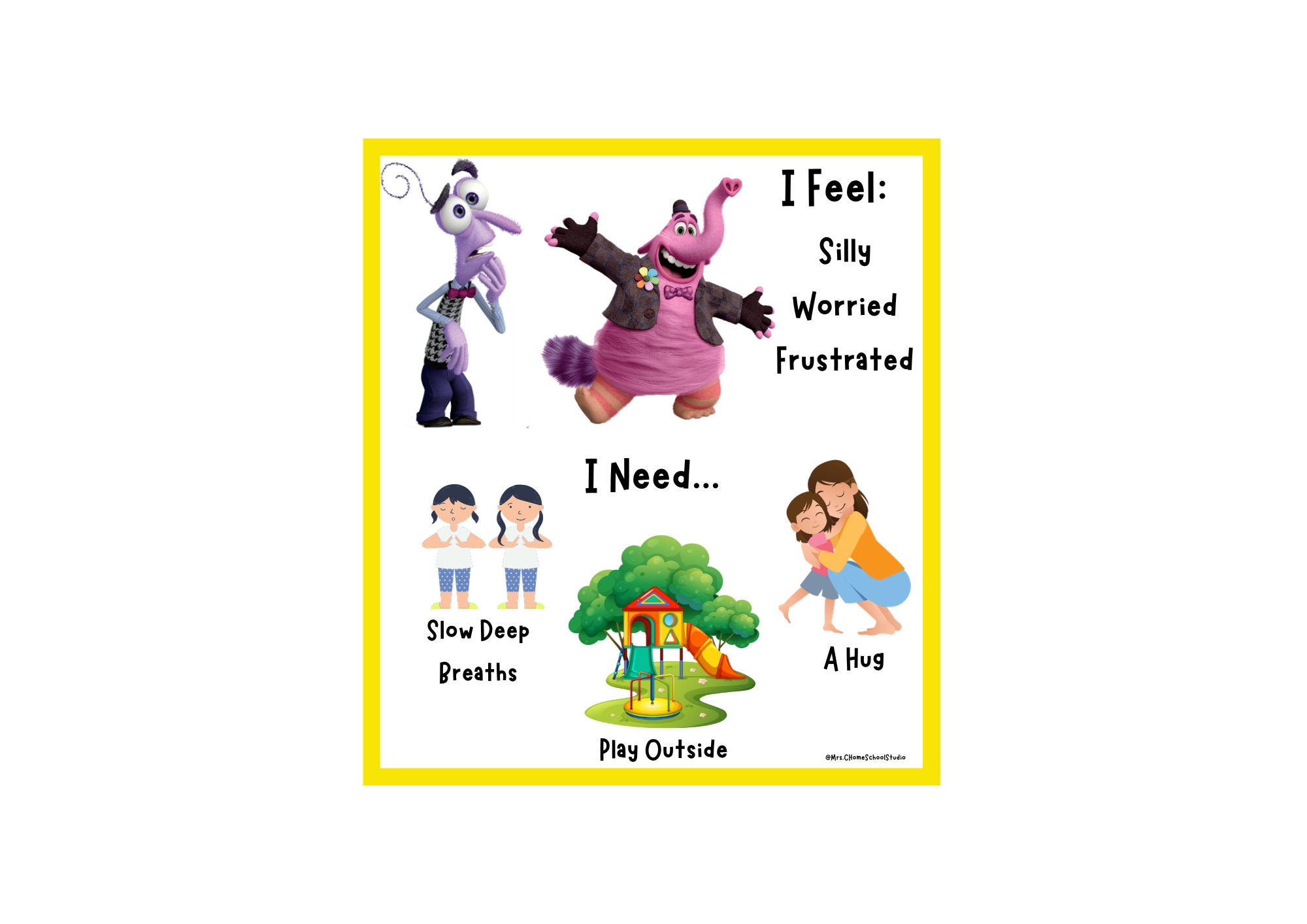 Inside Out Emotion Regulation Pack - Etsy