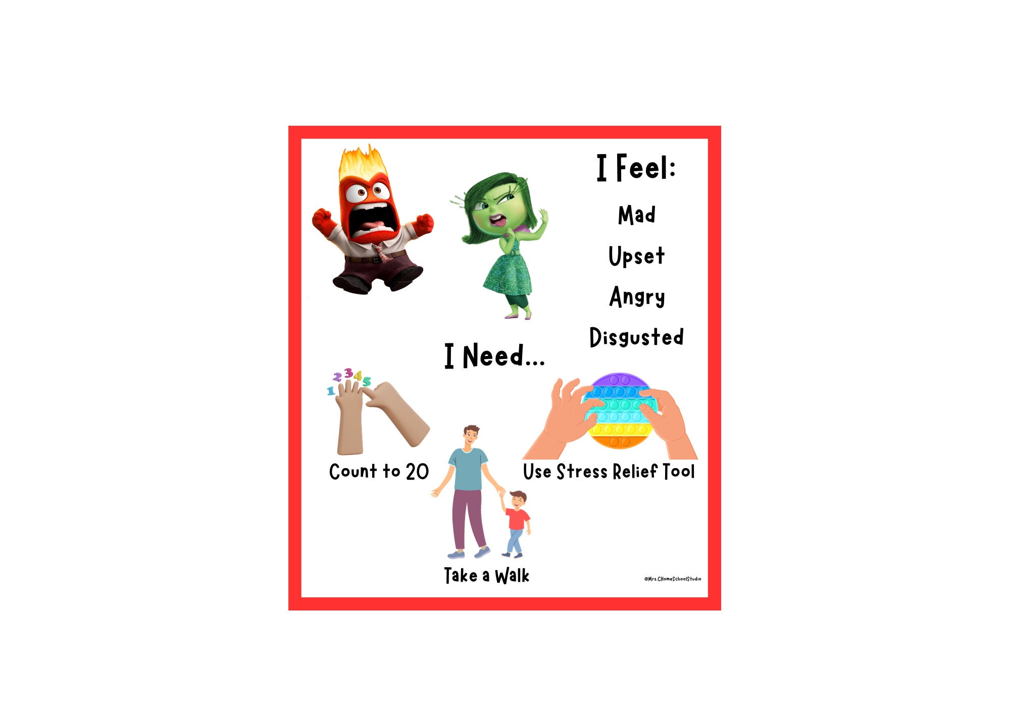 Inside Out Emotion Regulation Pack - Etsy