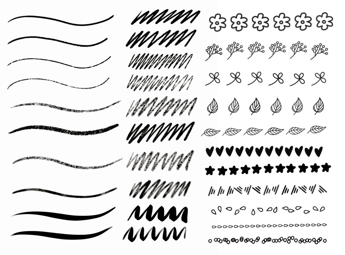 100 Fine Line Brushes for Procreate Fineliners for Procreate Fine Line