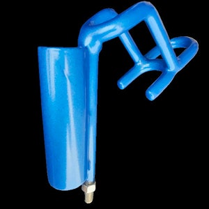 Smackdown PIPE Rod Holders for Boats. Fits THREE RODS in each rod holders. Position your rods in 6 Angles and 8 Positions. METALLIC BLUE