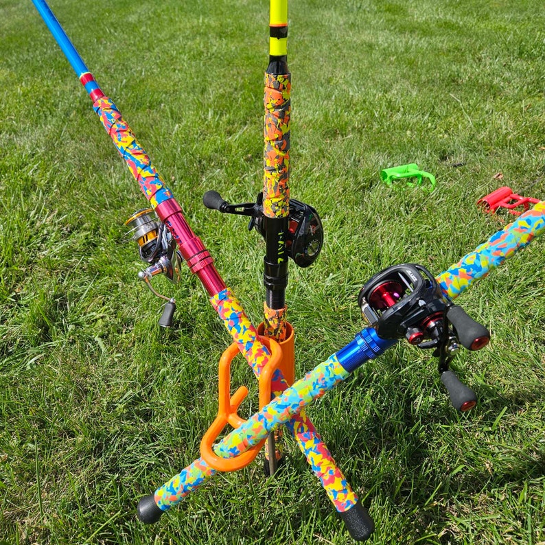 Smackdown Bank PIPE Rod Holder Fits THREE Rods in Each Rod Holder Etsy