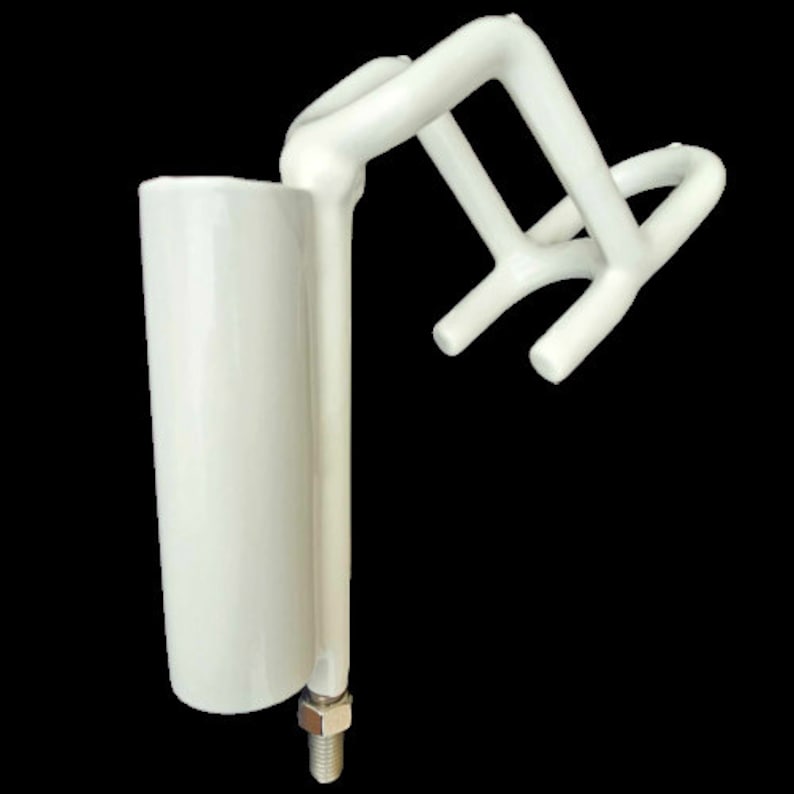 Smackdown PIPE Rod Holders for Boats. Fits THREE RODS in each rod holders. Position your rods in 6 Angles and 8 Positions. WHITE