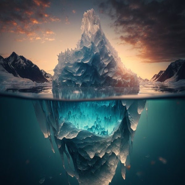 Digital print - Iceberg