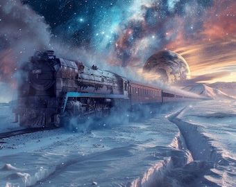 Digitaldruck - Space Snow Expresszug