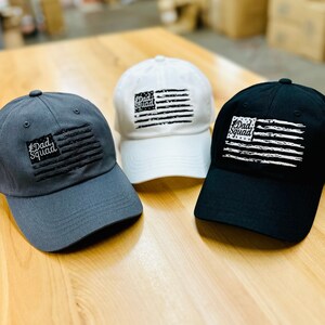 Dad Squad Dad Hat, Low Profile Cap for Proud Dads, Patriotic Father&#39;s Day Gift