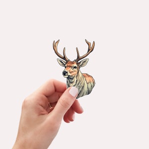 Vinyl Aufkleber, von der Jagd inspirierter Maultier-Hirsch-Aufkleber - Vinyl-Aufkleber für Jäger, Laptops, Wasserflaschen, Autos