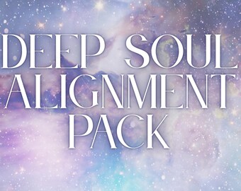 Paquete de alineación profunda del alma • Lecturas de oráculos de 4, 5 y 6 cartas • Paquete de visión espiritual y guía energética canalizada