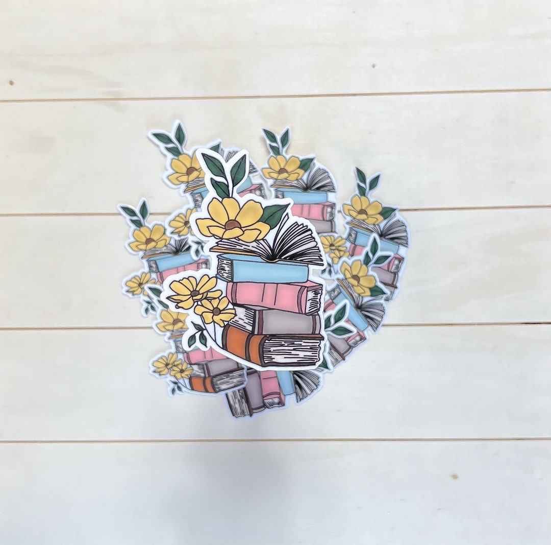 Book Stickers, Vinyl Book Stickers, Cute Book Stickers, Book Cover