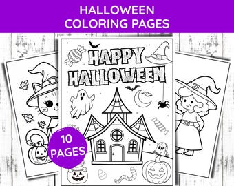 Halloween Coloring Pages, Halloween Coloring Book, Halloween Coloring Sheets, Halloween Coloring Pages for Kids, Halloween Activities