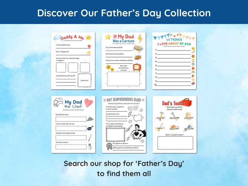 All About My Uncle Printable Fathers Day Gift From Kids Uncle