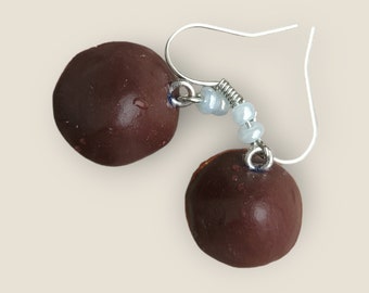 Chocolate Bisquits Earrings