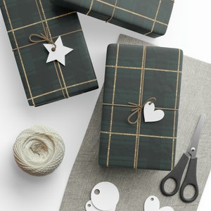 Green Plaid Wrapping Paper