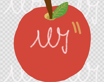 Hand Drawn Apple, Apple Doodle, Apple Png, Red Apple, Apple art, Apple lover, digital art, doodle art, fruit lover, cute apple art, food art