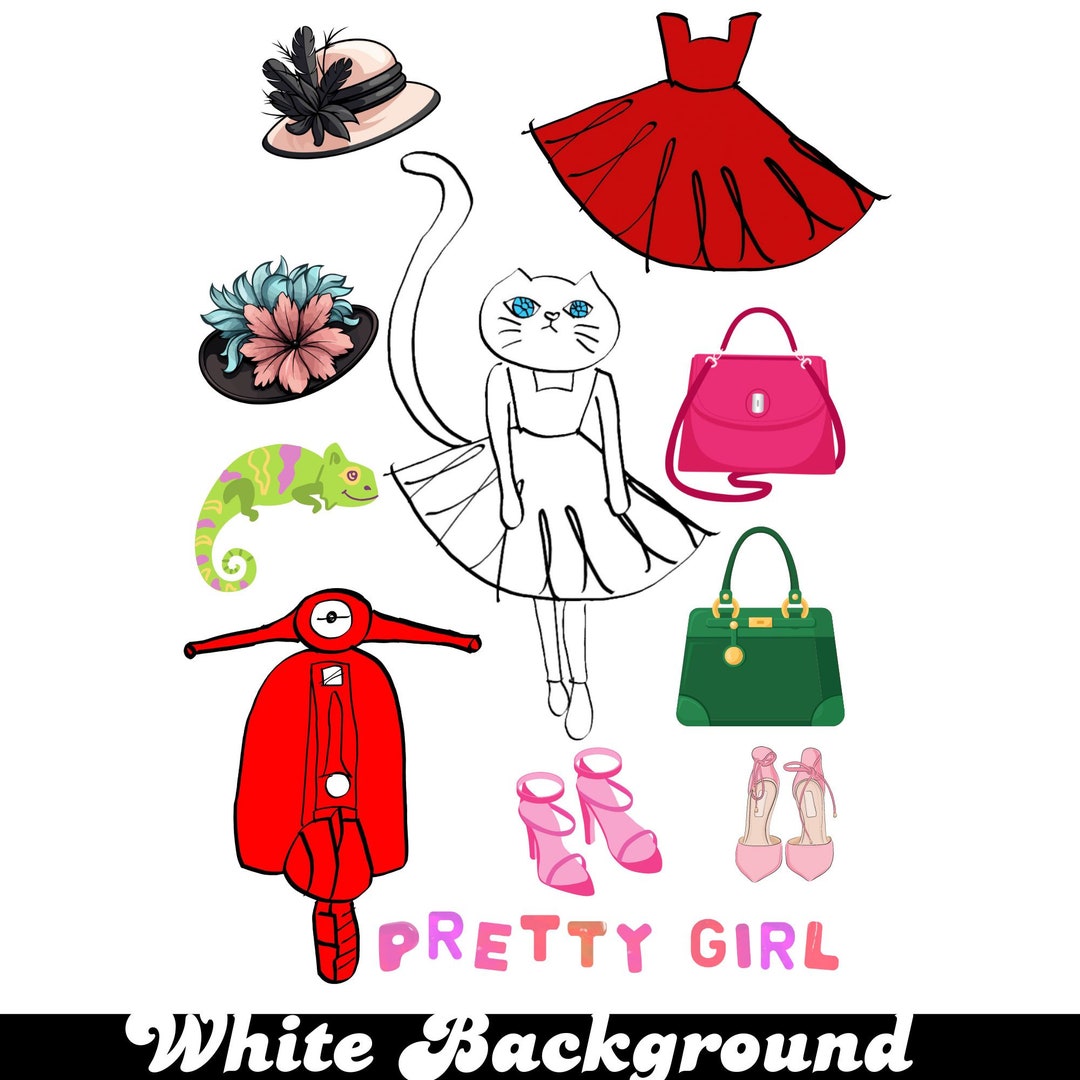 Printable Paper Doll Dress up Cat Paper Doll, Junk Journal Cut Out ...