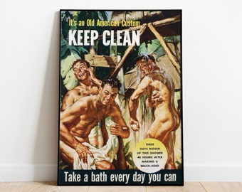 Gay Poster, Pulp Cover Art, Gay Pulp Poster, LGBTQ, Queer Art Print, Gay Art, Vintage Poster, Gay Pulp Art Print, Retro Print, Digital Print