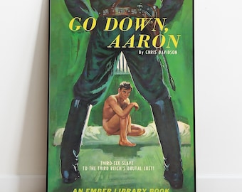 Gay Pulp Art Print, Vintage Queer Paperback Cover, 1960s Beefcake Poster, Retro Gay Wall Art