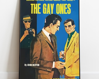 The Gay Ones 1966 Print, Vintage Gay Pulp Poster, Queer Wall Art, Retro Magazine Cover, LGBTQ Decor, Instant Download