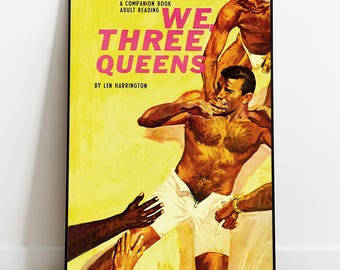 Gay Art Print 1960s, Vintage Gay Pulp Poster, Retro Queer Wall Decor, LGBTQ Art, Old Magazine Cover, Instant Download