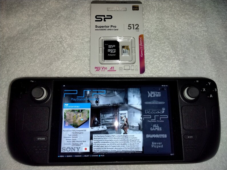 PSP Exclusive Build for the Valve Steam Deck Batocera 512 GB Etsy