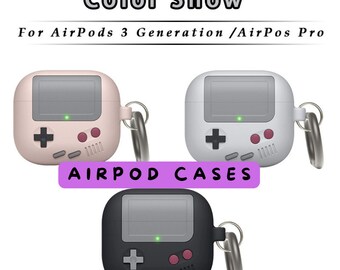 AirPod Case Retro Game Console Contro Boy Game , Video Game - Gift for him, For AirPods 1/2, AirPod Pro 1st and 2nd gen, AirPod 3