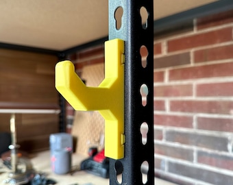Utility hook for steel component shelving with universal compatibility