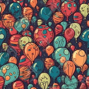 Luftballons Party Musterdesign digitaler download