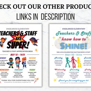 Nacho Average Teacher and Staff Appreciation Week Flyer Template Taco ...