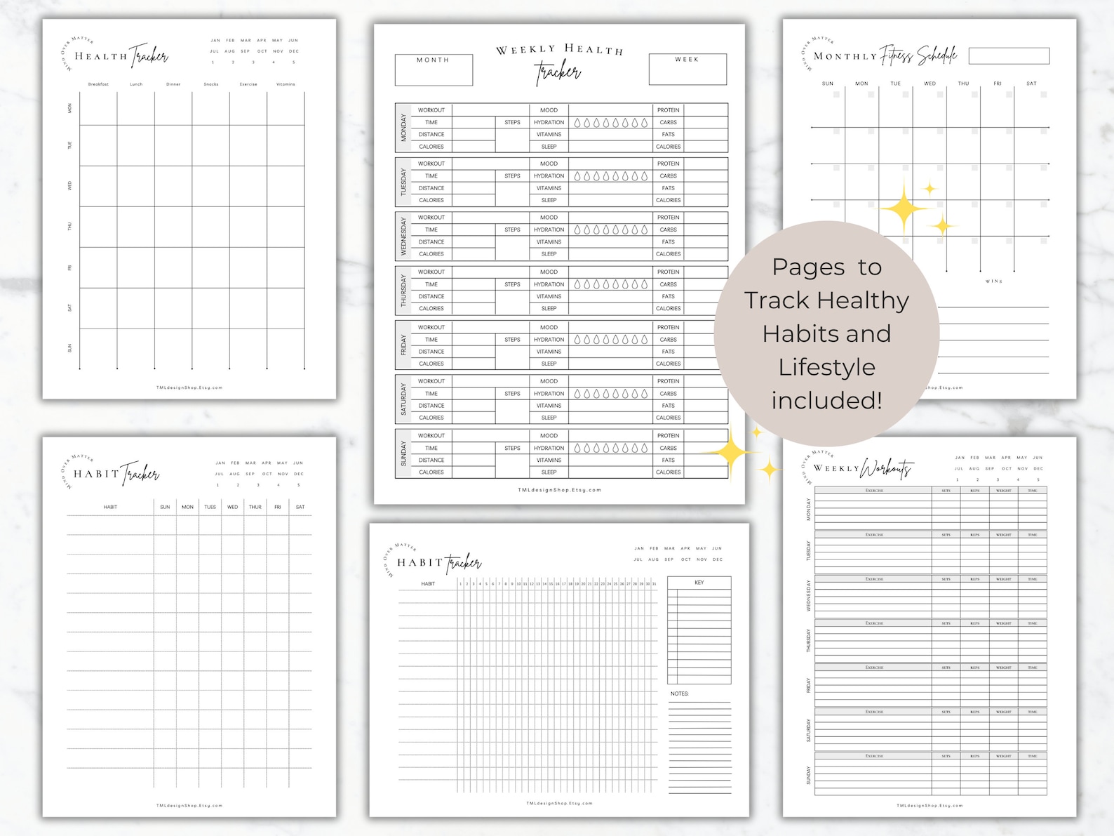 Weight Loss Planner Printable Weight Loss Tracker for Weight Loss ...
