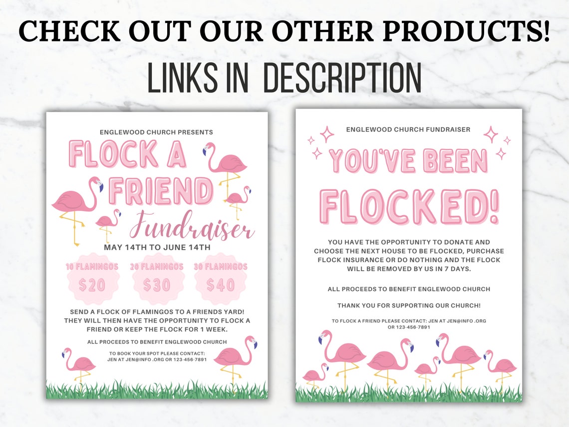Flock a Friend Form Template Flock My Yard Editable PTA Printable ...