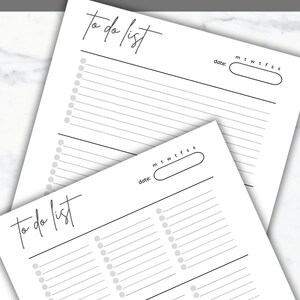 Editable to Do List Printable Bundle To-do List Digital Planner Insert ...
