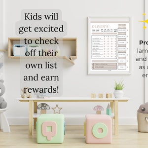 Kids Chore Chart Printable Kids Routine Chart Editable Classroom Chore ...