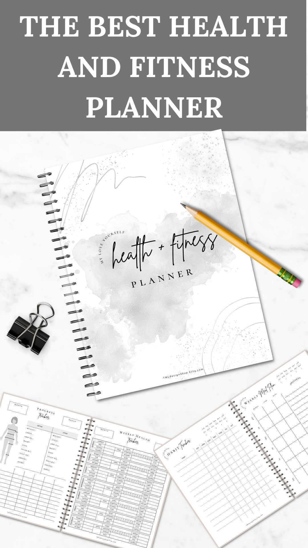 Health and Fitness Planner Printable Fitness Journal Weight Loss ...