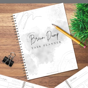 Brain Dump Planner Printable Brain dump journal page task tracker daily task planner to do list task priority tracker weekly task planner