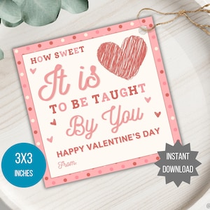 Valentinstag Geschenkanhänger Valentinstag Valentinstag Geschenkanhänger Valentinstag Karte Valentinstag Geschenkanhänger für Tutor Wertschätzung Valentinstag