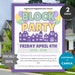 Spring Block Party Flyer Template Neighborhood Party Invite Editable ...