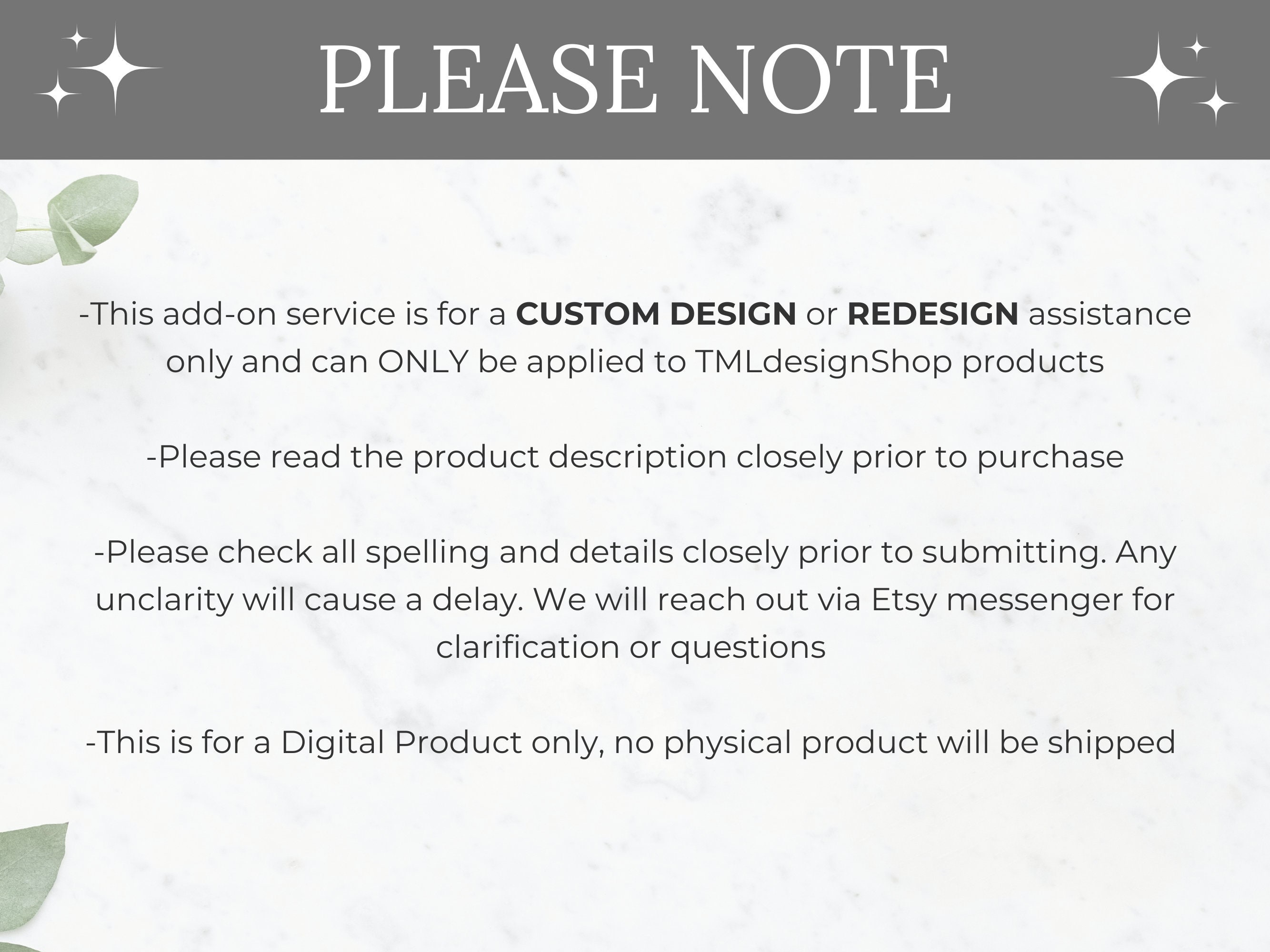 DESIGN or REDESIGN My Template for Me Custom Add-on Service - Etsy