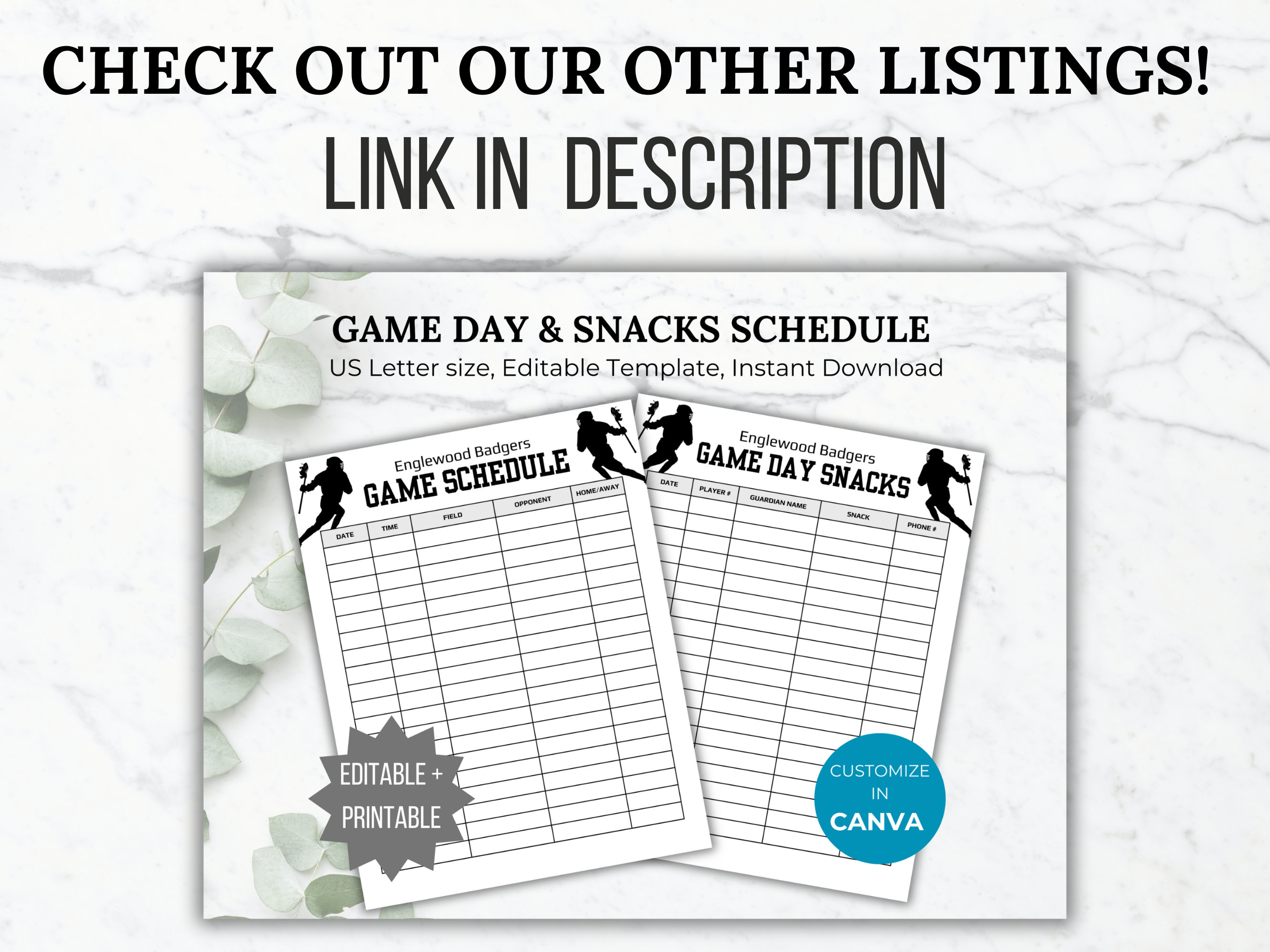 Editable Lacrosse Fundraiser Flyer Template Club Lacrosse Team Etsy