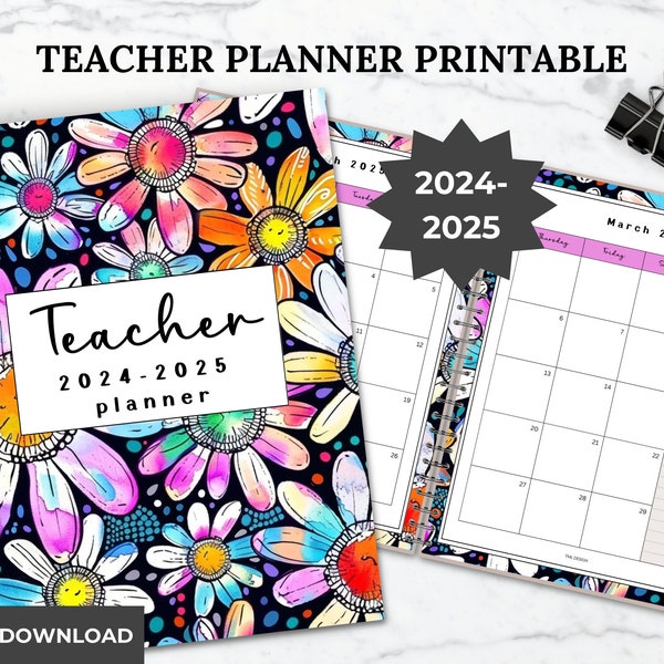 School Year Planner 2025 2025 Digital Etsy