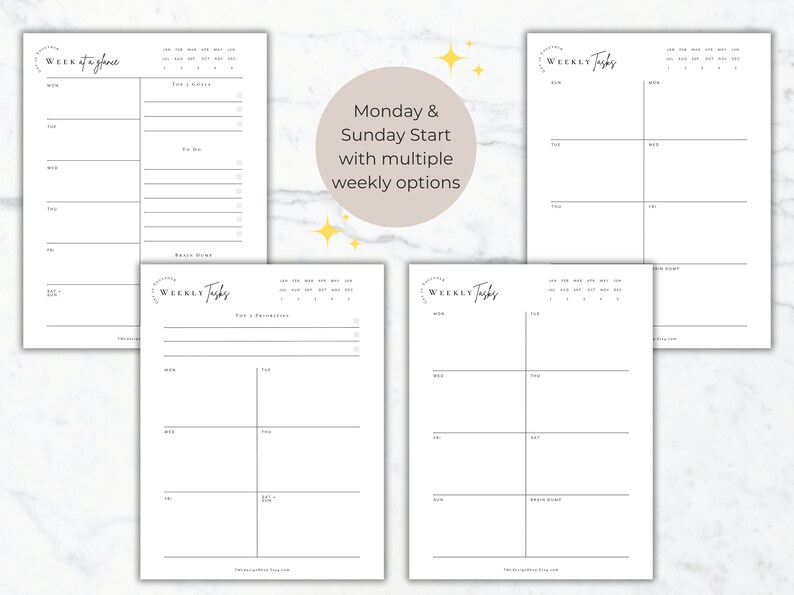 Brain Dump Planner Printable Brain dump journal page task tracker daily task planner to do list task priority tracker weekly task planner