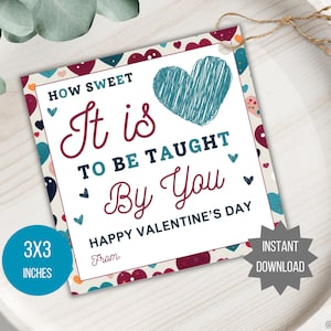 Valentinstag Valentinstag Geschenkanhänger Valentinstag druckbares Valentinstags Geschenkanhänger