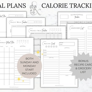 Health and Fitness Planner Printable Fitness Journal Weight Loss ...