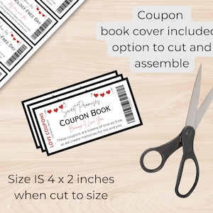 Love Coupon Book Printable Editable Love Coupons Couple Coupons ...