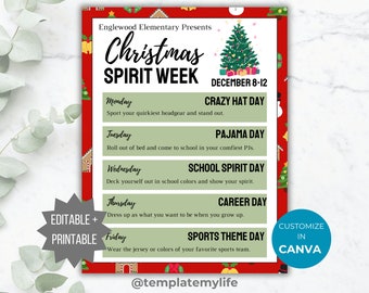 christmas spirit week ideas for work dress up CHRISTMAS SPIRIT WEEK  Hey Spartans, we are excited to announce the  2024 Sisler Christmas spirit week. The themes include: -Monday : PJ Day   -Tuesday : Ugly Christmas Sweaters  -Wednesday :