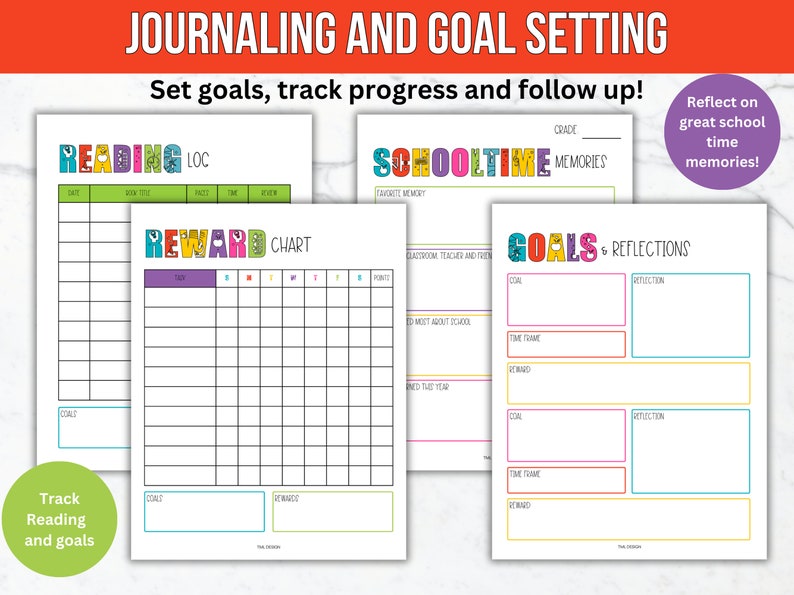 School Planner Printable 20232024 Editable School Year Etsy