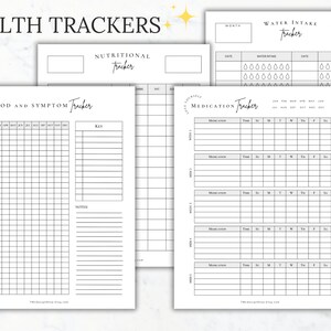 Health and Fitness Planner Printable Fitness Journal Weight Loss ...